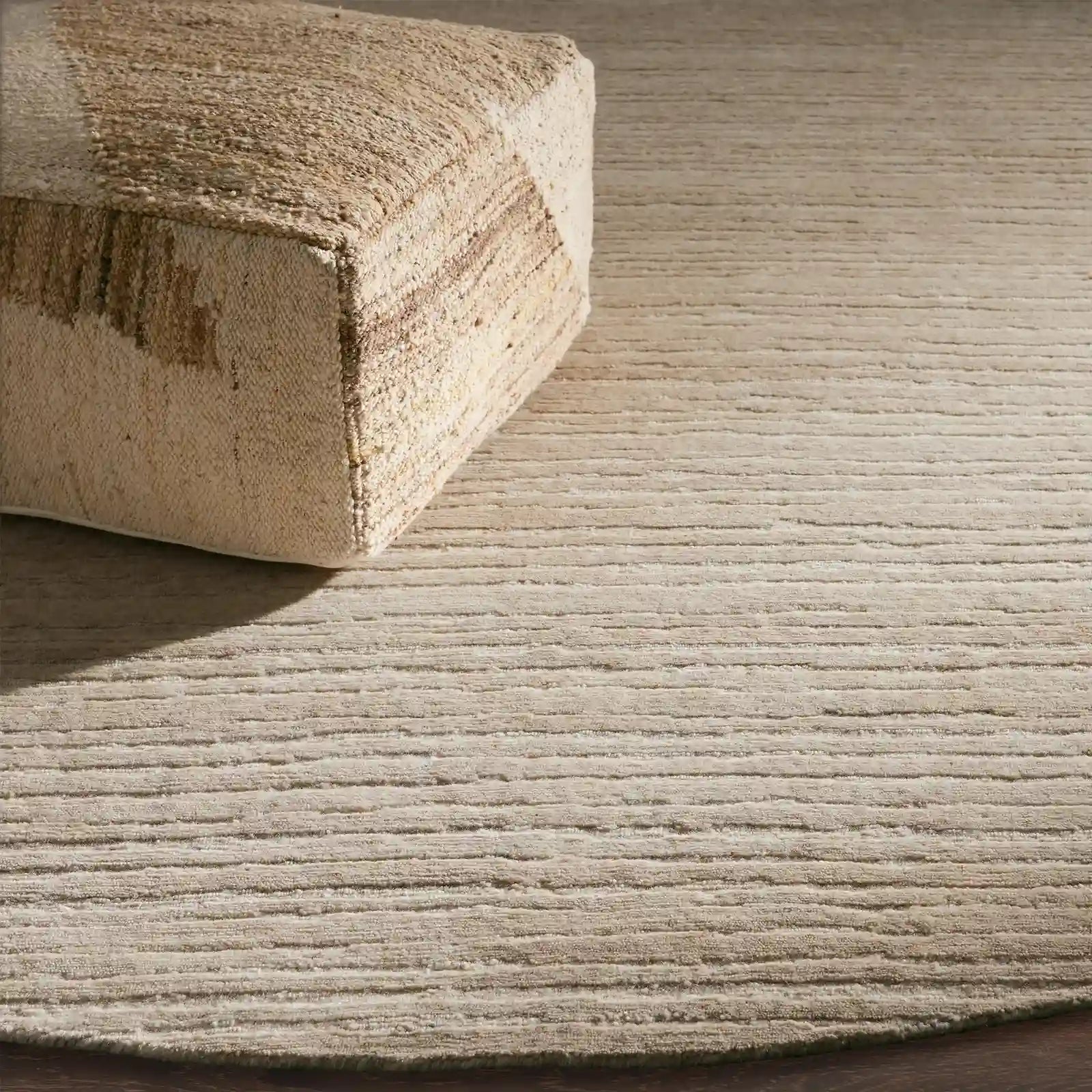 Nova Hand-Knotted Round Rug 100% Premium New Zealand Wool Carpet