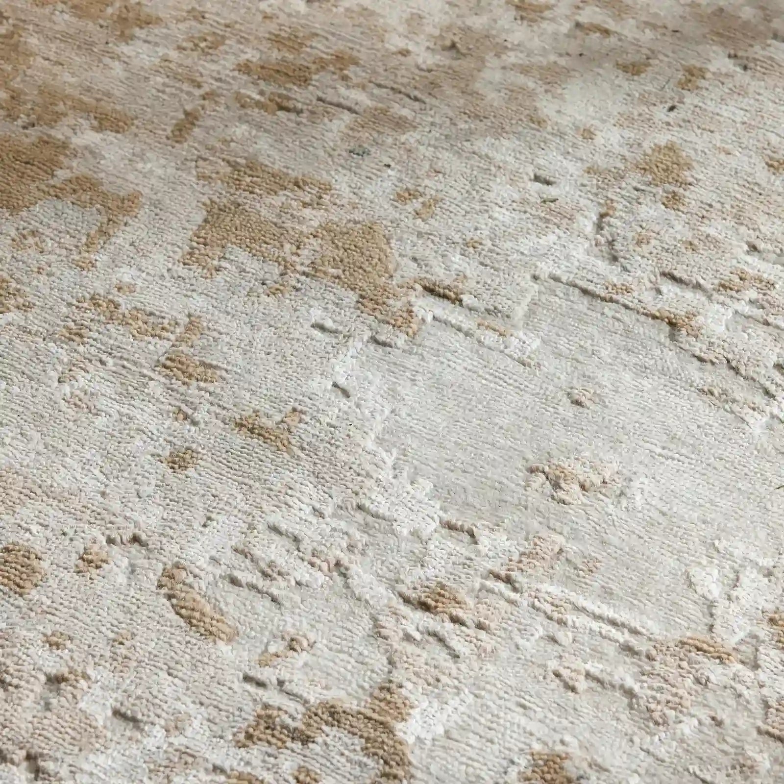 Viona Hand-Knotted Rug Living Room Carpet in Wool & Rayon