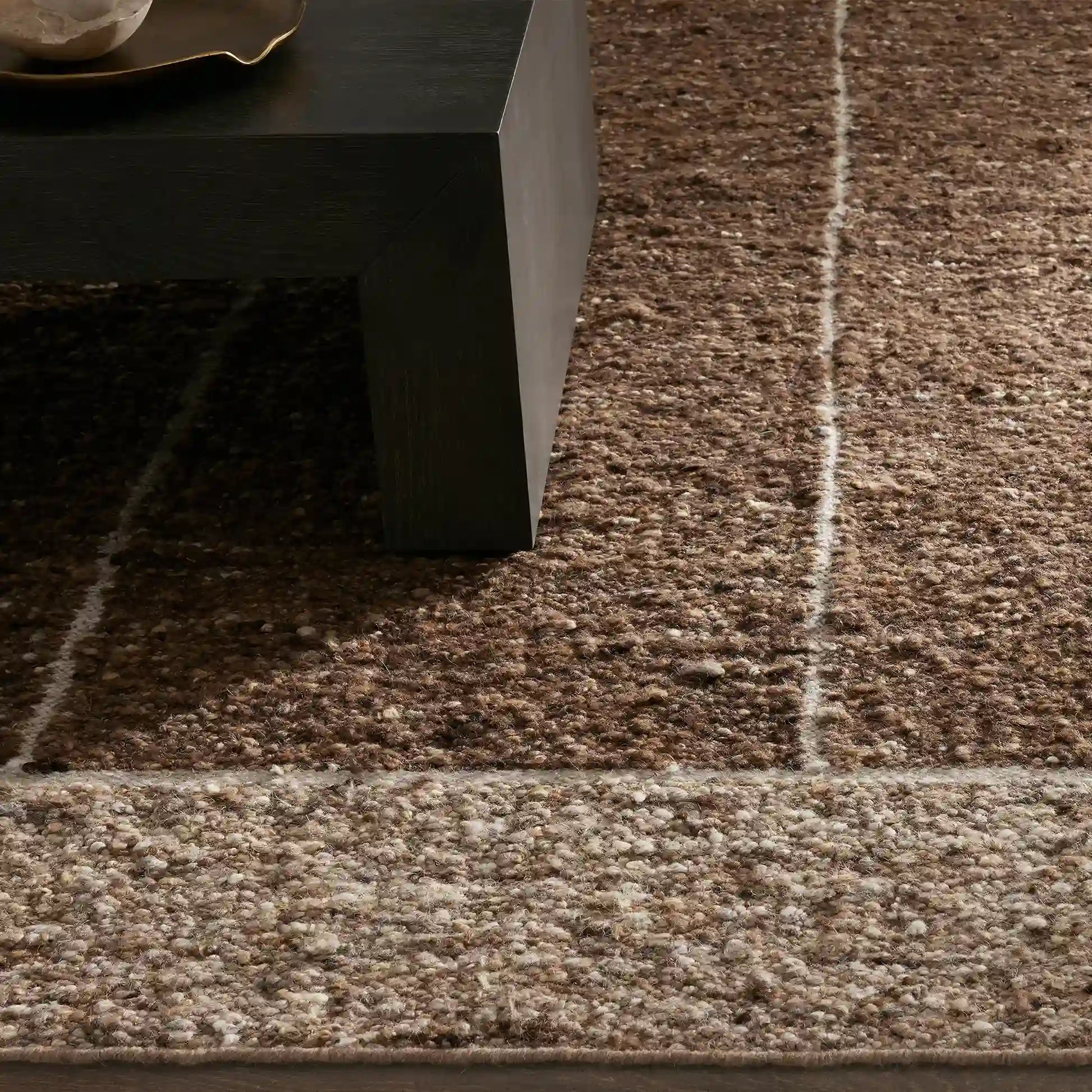 Alder Handwoven Resilient Wool Rug Dining Room Carpet
