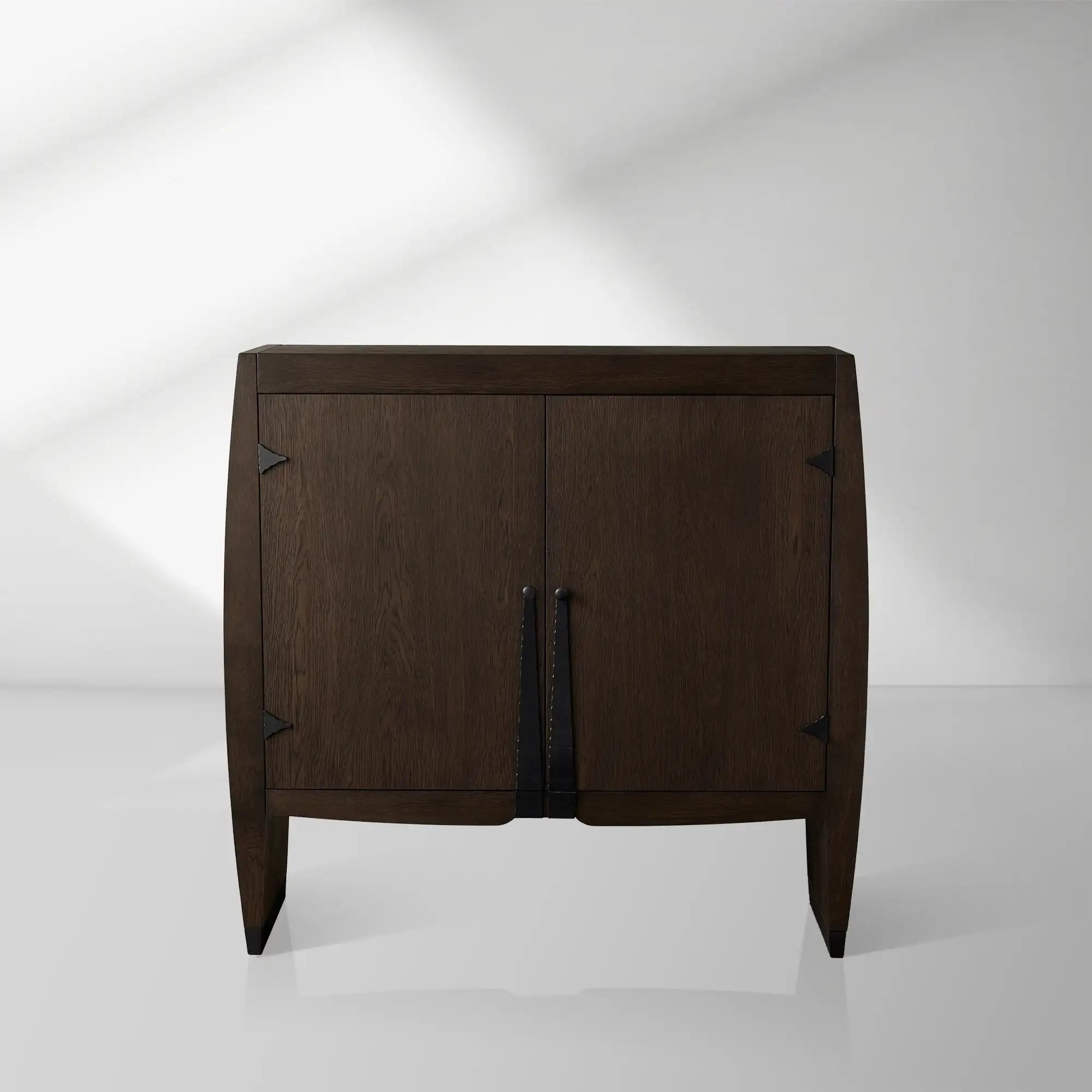 Dacia Solid Oak Storage Cabinet Vintage Sideboard
