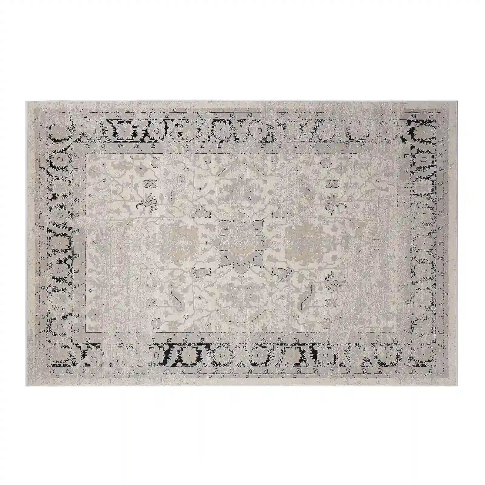 Chaoyang Framed Abstract Border Neutral Area Rug