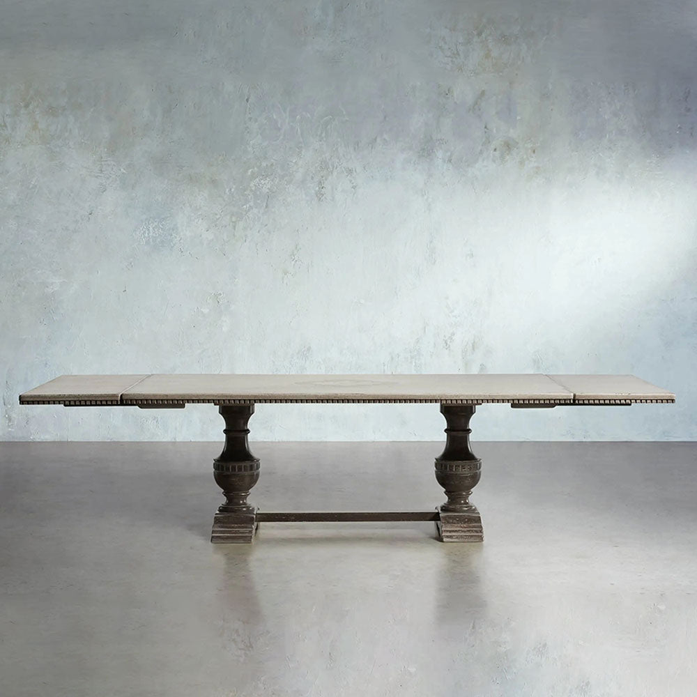Florence Center Hand-painted Floral Extensions Dining Table
