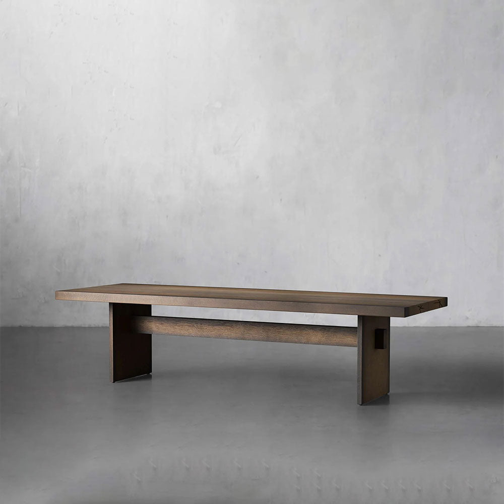 Mihaela Romanian Oak Dining Table in Chestnut