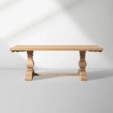 Kensington Dual Extensions Dining Table with Solid Pine Base