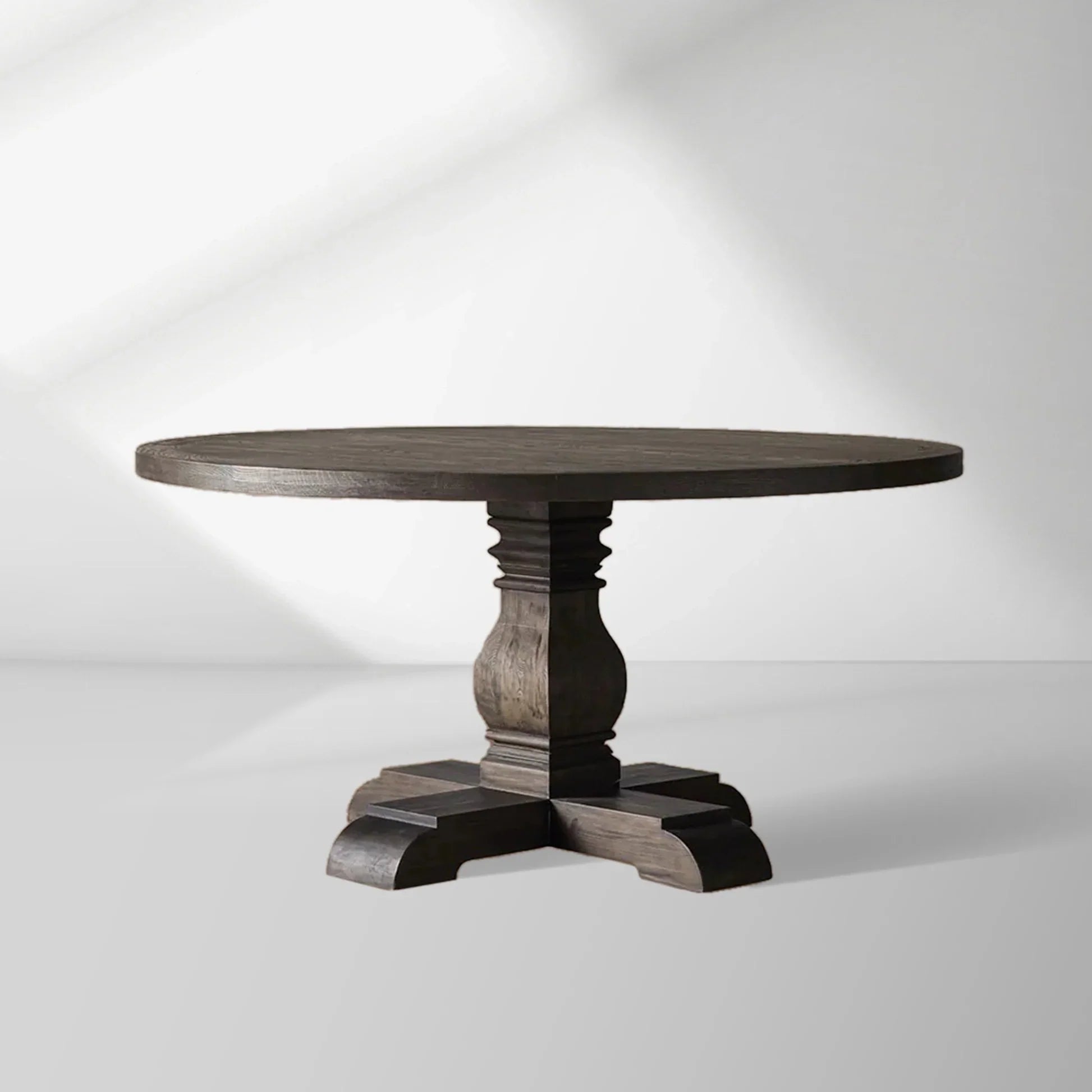 Kensington Round  solid oak Top Dining Table with Finnish Pine Base