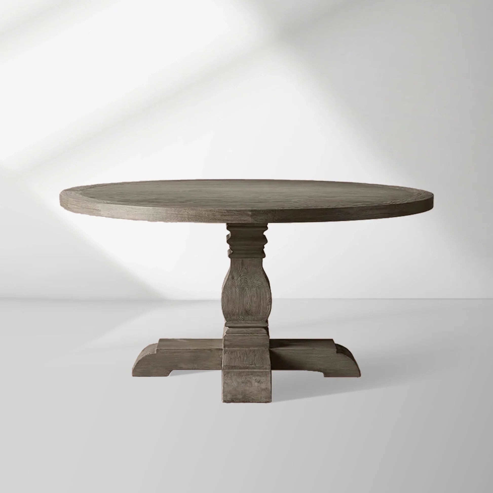 Kensington Round  solid oak Top Dining Table with Finnish Pine Base