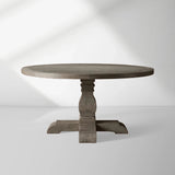 Kensington Round  solid oak Top Dining Table with Finnish Pine Base