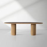 Luxury Aster Dining Table With Stone Inlay Top