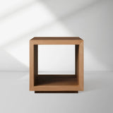Mihaela Solid Wood End Table Square Accent Sofa Side Table