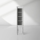Athens Narrow Bookcase Single Row Display Cabinet