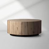 Sullivan Wood Round Coffee Table Oak Sofa Center Tea Table