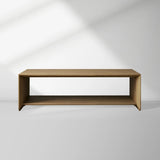 Felton Minimalist Coffee Table Oak Cocktail Table Rural Living Room  Wood Center Tea Table