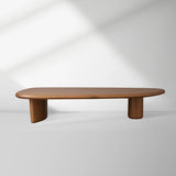 Akiro Wood Coffee Table Mid-Century Sofa  Center Cocktail Table Oak Tea Table