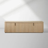 Caden Stone Top TV Stand Media Console Side Cabinet Television Storage Unit Wood Sideboard