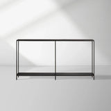 Kavali Console Table Solid Iron Frame Entrance Side Table