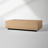 Sullivan Rectangle Coffee Table Living Room Oak Wood Center Tea Table Rural Cocktail Table