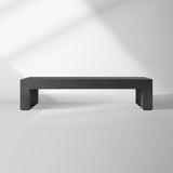 Sullivan Wood Waterfall Coffee Table Rectangle Rural Cocktail Table Oak Wood Center Tea Table
