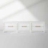 Rowan Modular TV Stand Unit Wood Entryways Storage Sideboard with Drawers