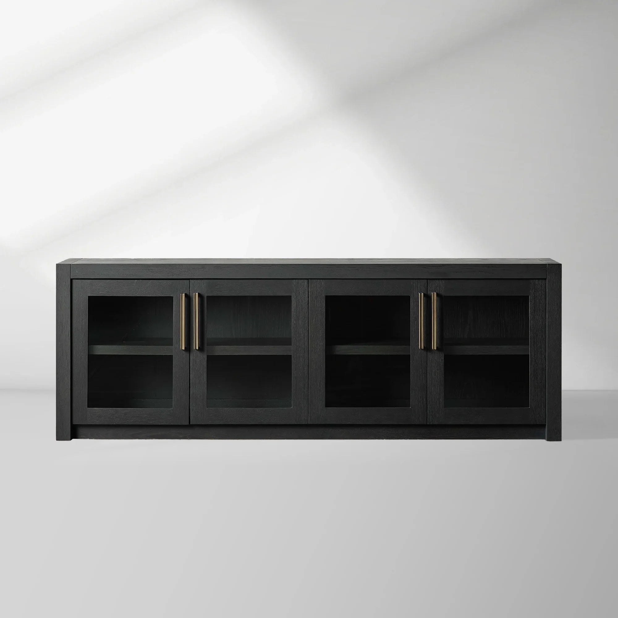 Bodhi Oak Media Console Wood TV Stand Side Cabinet Rustic Television Storage Unit Sideboard