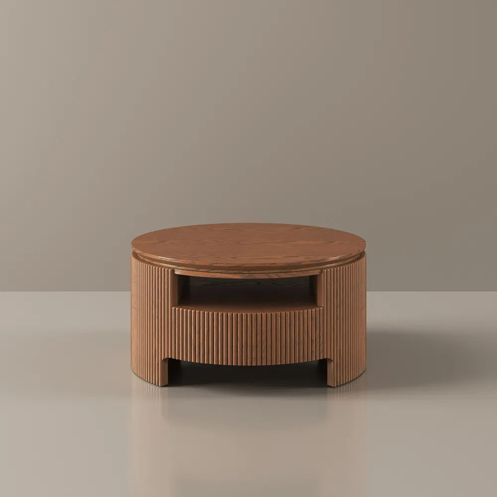 Round Fluted Coffee Table