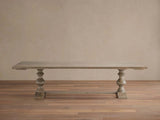 Tuscany Wood Extension Dining Table Oval Poplar Dining Table