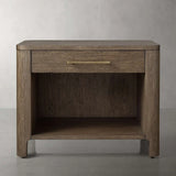 Calista Open Nightstand Night Side Table Wood Bedside Cabinet
