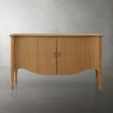 Conrad Solid Teak Sideboard Wood Vintage Storage Cabinets