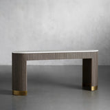 Finnley Marble Top Entryway Console Table Wood Hallway Entrance Table