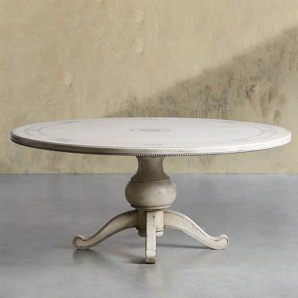 Girardi Geo Link Bell'Arte Hand-Painted Round Dining Table