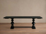 Tuscany Wood Extension Dining Table Oval Poplar Dining Table
