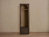 Hattie Oak Wood Entryway Cabinet Storage Tall Cabinet With Hooks