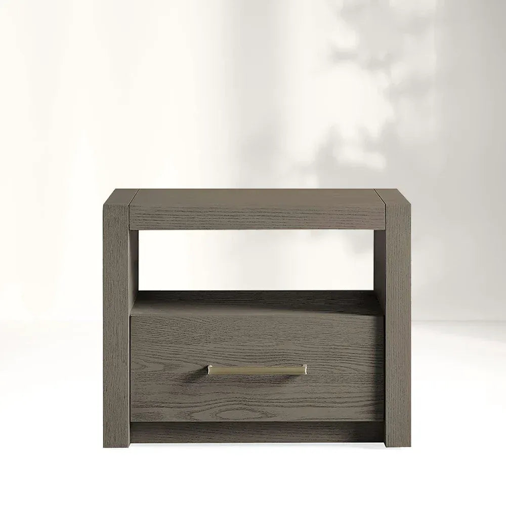 Palmer Storage Nightstand Wood Bedside Table Parsons Night side Cabinet With Drawer