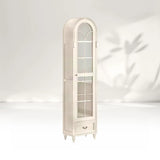 Hattie II Glass tall Display Cabinet Wood Classical European Design