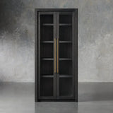 Bodhi Solid White Oak Display Cabinet with Glass Door
