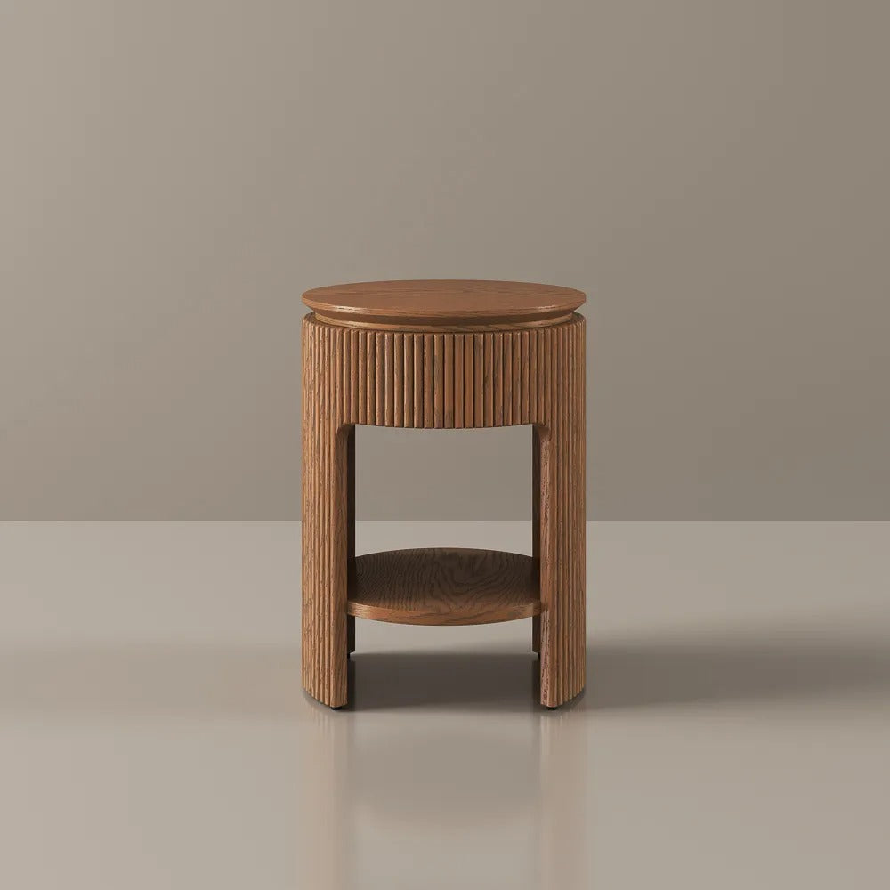 Mid-Century Modern Storage Side Table