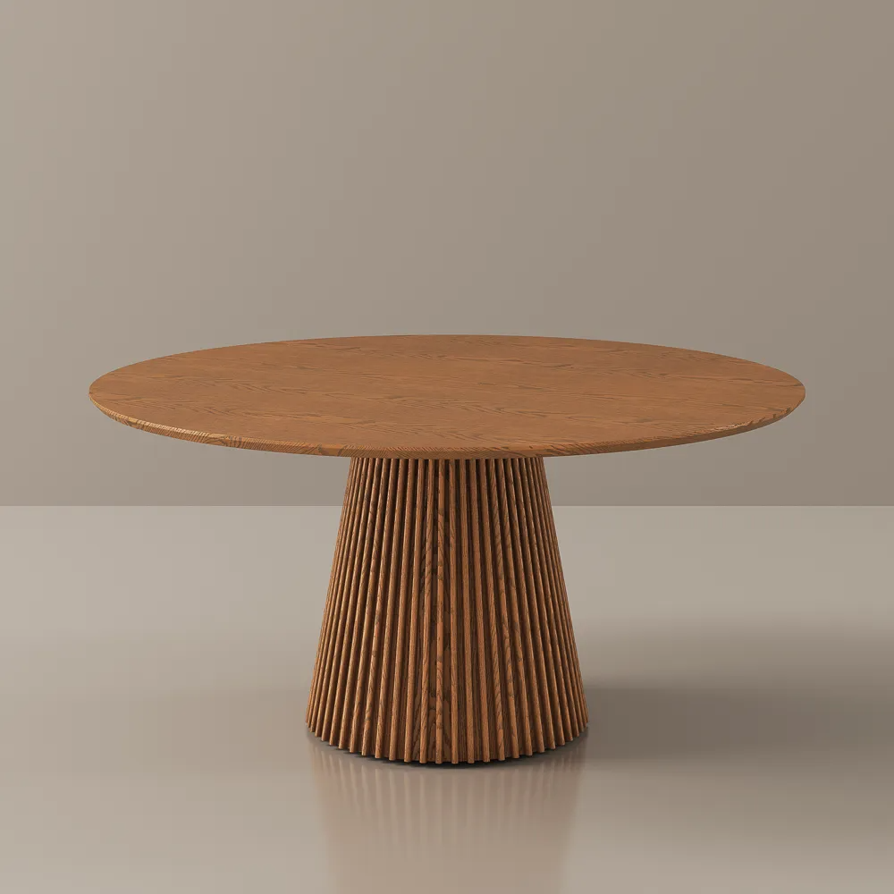 Round Wood Dining Table
