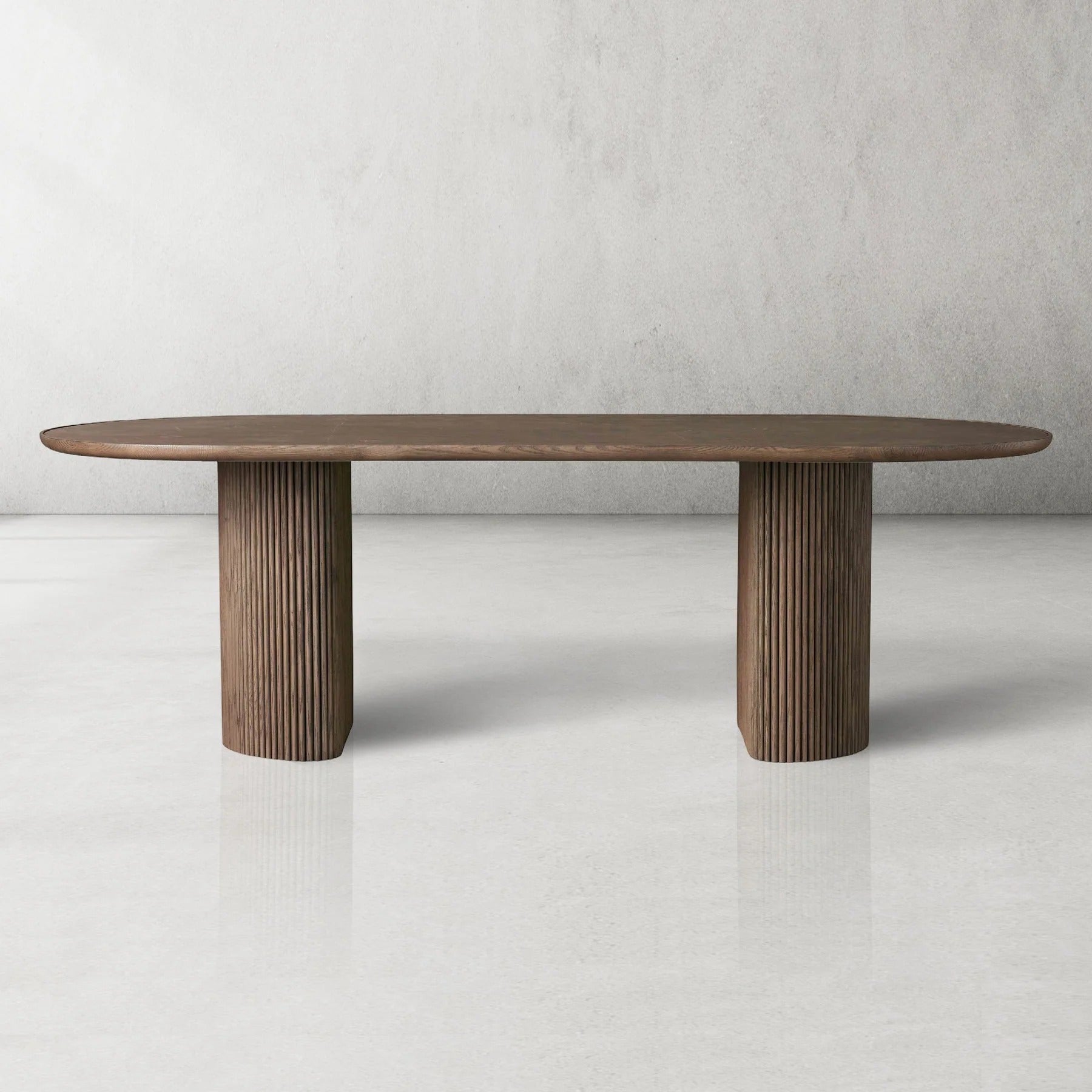 Luxury Aster Dining Table With Stone Inlay Top