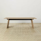 Carlisy Wood Rectangle Dining Table with Ash Wood Planks Top